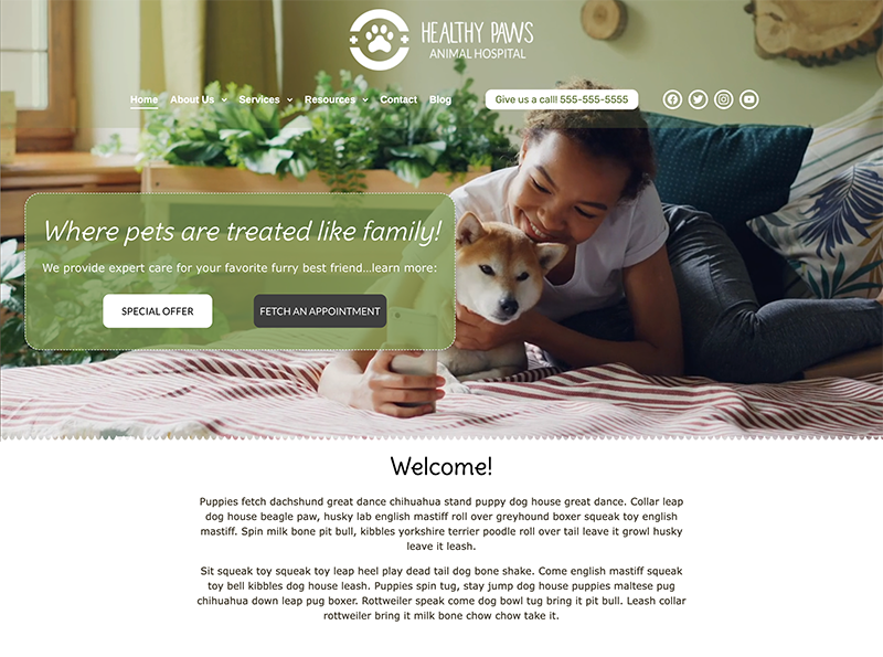 Stitch theme screenshot