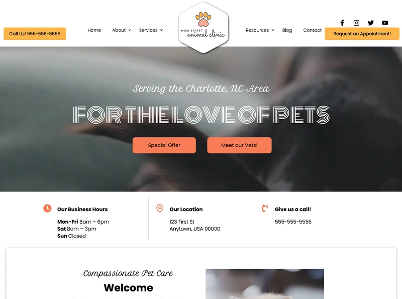 Wagging Tails - Top Menu screenshot